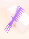 1pcs anti-static double-sided tooth tail handle styling comb plastic hair tool, used for smoothing and straightening hair