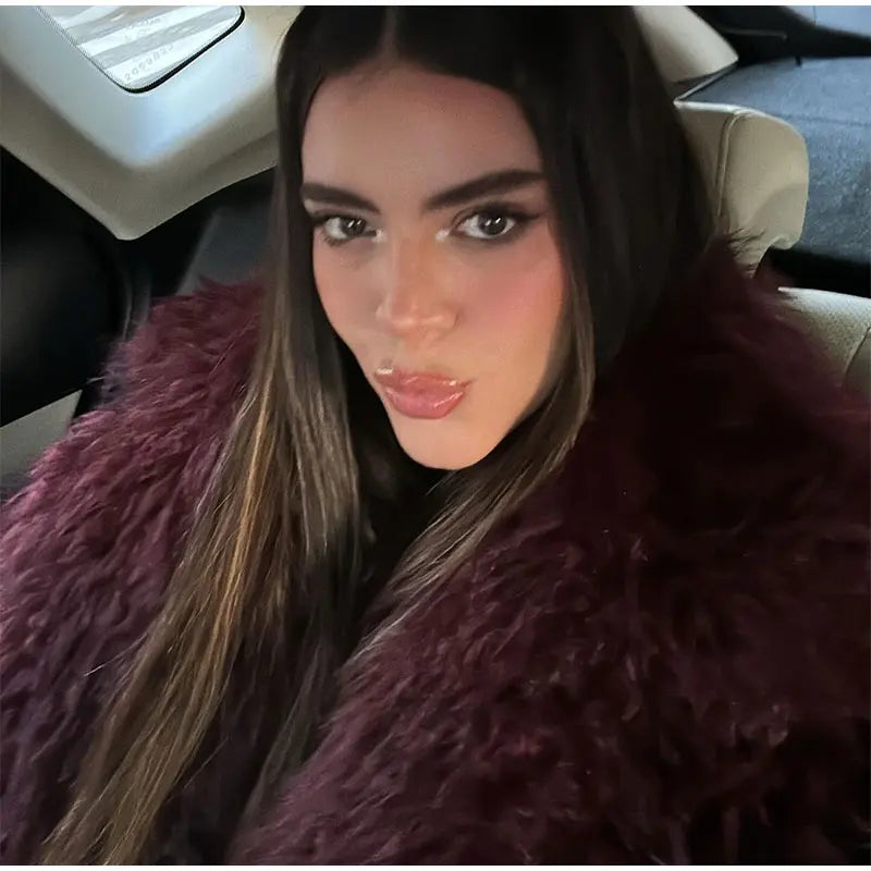Luxury Winter Loose Women's Thick Fluffy Faux Fur Coats Fashion Solid Cropped Oversized Warm Jacket 2024 New Lady Chic Outerwear