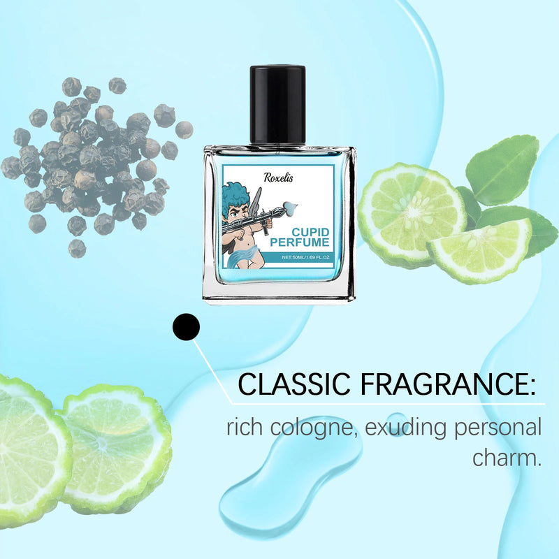 Cupid Charm Perfume Cologne Men Fragrance Long Lasting Flirtation Hypnosis Fall in Love Pheromones Attract Women Dating Perfume