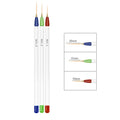 3pcs/Set Acrylic French Stripe Nail Art Line Painting Pen 3D Tips Manicure slim Line Drawing Pen UV Gel Brushes Painting Tools
