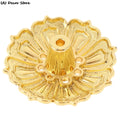New 1PC Alloy Incense Burner Stick Holder Plate Buddhism Lotus Censer Bronze Nasturtium Incense Burner