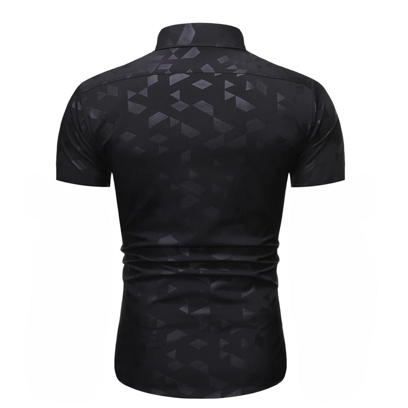 FGKKS 2023 Casual Brand Shirt Men's Summer Printed Short Sleeve Shirt Breathable High-Quality Fashion Streetwear Shirt Male