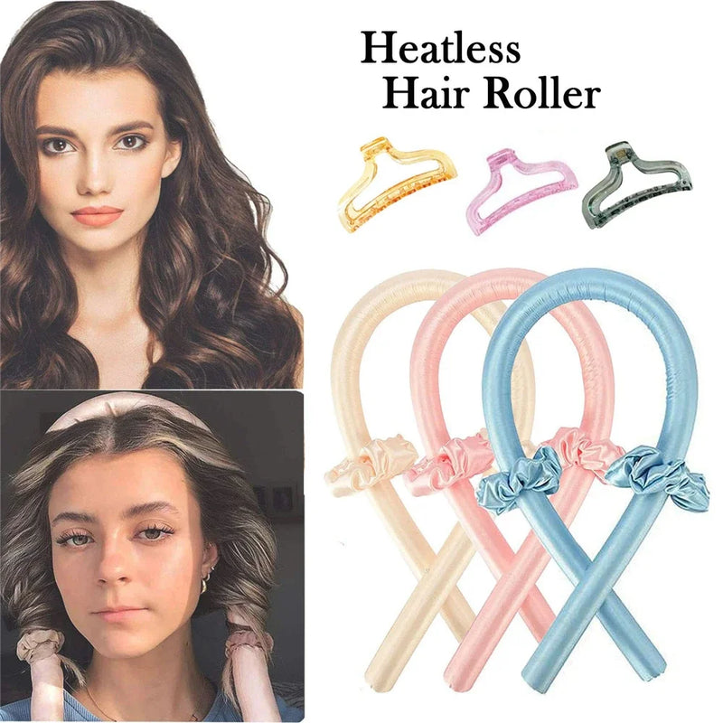 Woman Heatless Curling Rod Heatless Hair Curls Headband Make Hair Soft Shiny Hair Curler Hairdressing Tools Accessories