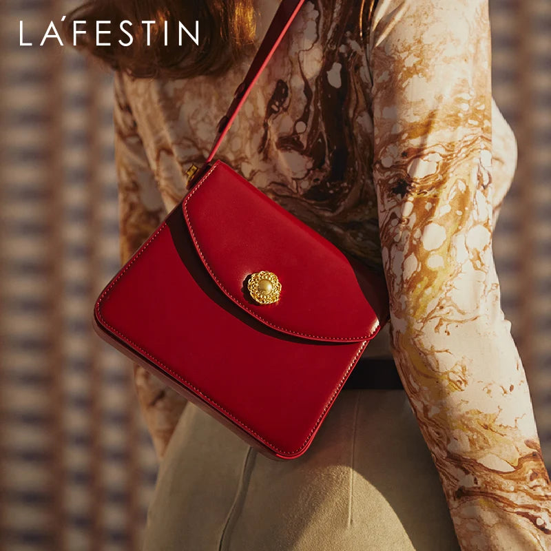 LA FESTIN Designer 2023 Original Fashion Crossbody Shoulder Underarm Handbag Simple Female Messenger Portable Small Square Bag