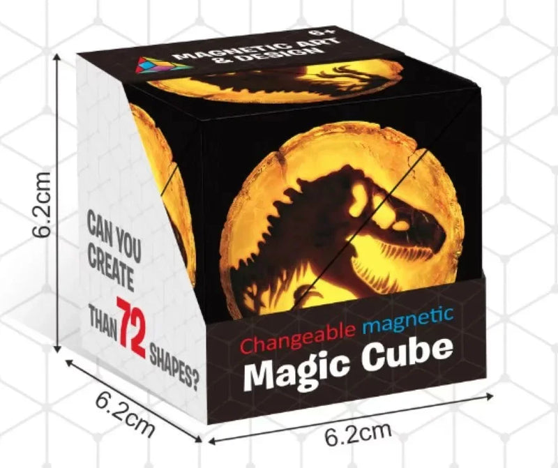 Variety Geometric Changeable Magnetic Magic Cube Anti Stress 3D Hand Flip Puzzle Cube Kids Stress Reliever Fidget Toy