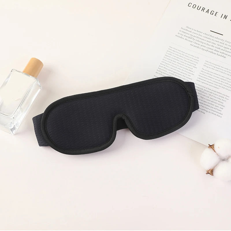 1Pcs 3D Mask For Sleep Eye Mask Lights Blockout Soft Padded Sleeping Fabric Cover Shade Blindfold Eyepatch