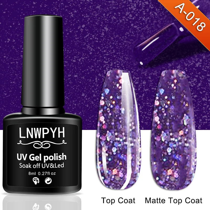 Nail Gel Polish 36 Color Gel Nail Polish Semi Permanent Gel Vernis Base Top Coat Nail Art Manicure Soak Off LED UV Gel Varnishes
