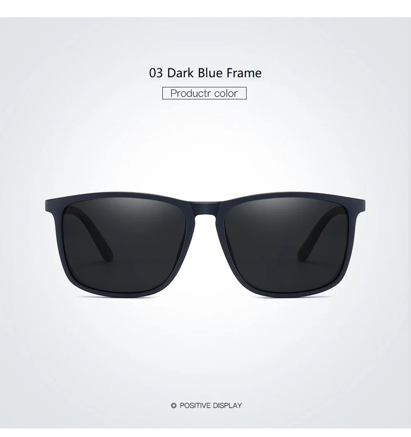 Luxury Square Vintage Polarized Sunglasses For Men Women Fashion Travel Driving Anti-glare Sun Glasses Male TR90 Eyewear UV400