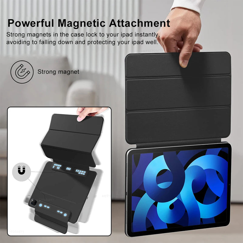 Case for iPad Pro 11 13 2024 M4 Case Tablet Cover for iPad Air 11 13 M2 5 4 Pro 12.9 inch 10th Generation Case Magnetic Cover