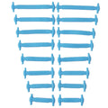 16pcs/lot Silicone Shoelaces No Tie Shoelaces 12 colors Elastic Lace Shoelace Creative Lazy Silicone Laces Rubber Lace