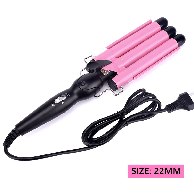 Professional Hair Curling Iron Ceramic Triple Barrel Hair Curler Irons Hair Wave Waver Styling Tools Hair Styler Wand