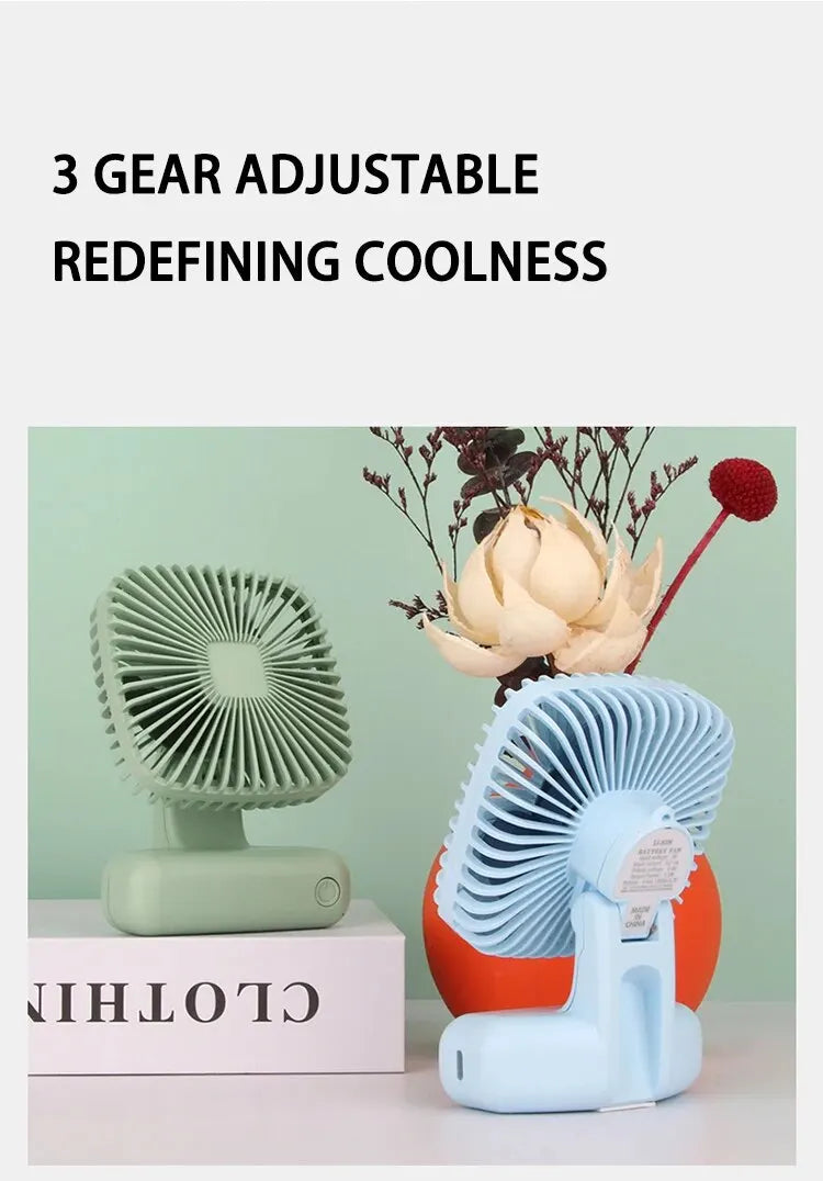 Desktop Desktop Small Fan Mini Handheld Usb Three Speed Cool Air Car Home Office Portable Quiet Outdoor Simple Portable Summer