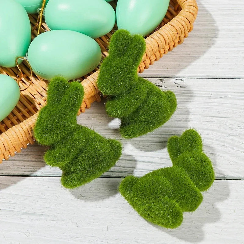 Mini Rabbit Model Toy Lovely Bunny Ornament Cute Easter Decoration Bunny Miniature Figurines Home Garden Landscape Miniature