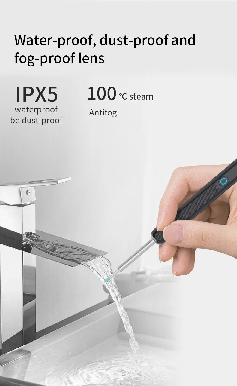 NATFIRE NE3 Ear Cleaner High Precision Ear Wax Removal Tool with Camera LED Light Wireless Otoscope Smart Ear Cleaning Kit