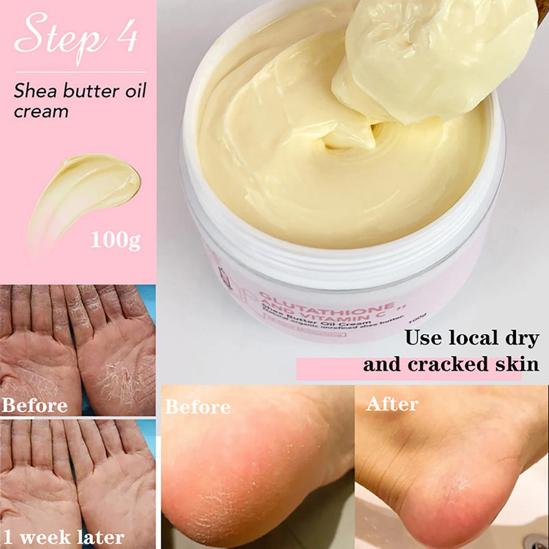 AILKE Whitening Remove Black Spots Facial Skin Care Lotion Moisturizing Cream Body Glutathion Vitamin C Black Skin Face New Set