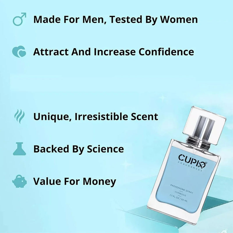 50ML Original Cupid Men's Pheromone Cologne Lasting Mature Hypnotic Rich Fragrance High Quality Perfume Body Spray Fast Delivery