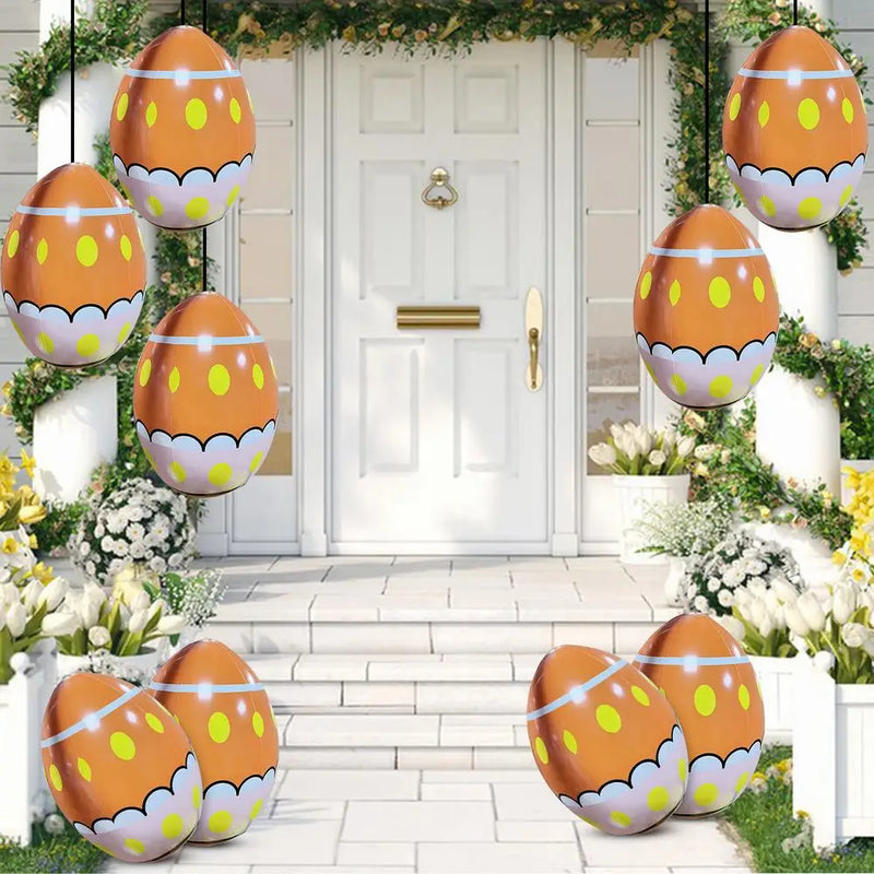 Easter Egg Blow Up For Outside 16Inch Giant Easter Egg Inflatable Outdoor Cute Eggs And Happy Easter Blowups For Holiday Party