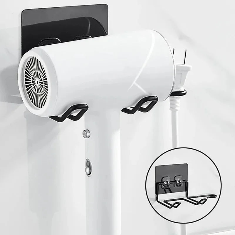 Holder Wall Mounted Hair Straightener Dryer Holders Organizer Storage Rack Shelf Bathroom Accessories