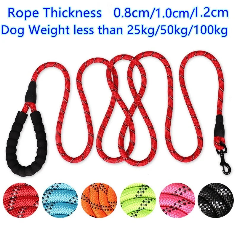 150/200/300cm Strong Dog Leash Pet Leashes Reflective Leash For Big Small Medium Large Dog Collar Leashes Training Running Rope