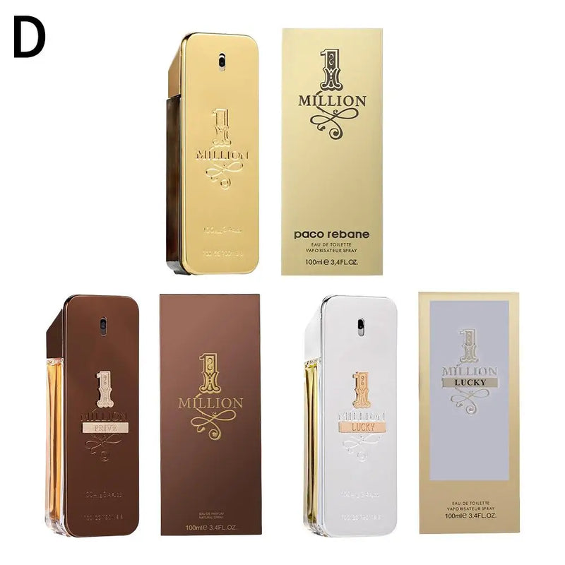 Golden Millionaire Perfume Wood Leather Note Charming Men's Perfume Deep Aroma Male Fragrance 100ml