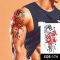 Wolf Men Waterproof Temporary Tattoo Sticker Arm Cool Art Hipster Snake Black Transfer Washable Clock Totem