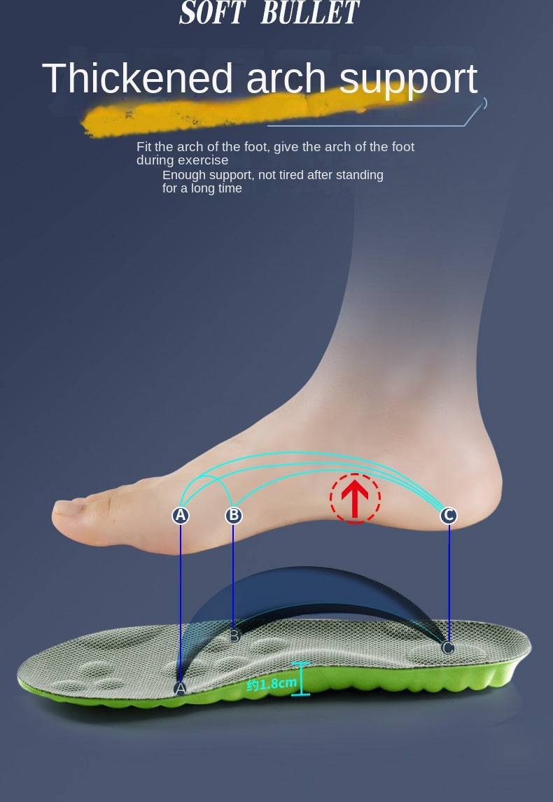 4D Massage Shoes Insoles Super Soft Latex Sports Insole for Feet Running Basket Shoe Sole Arch Support Orthopedic Inserts Unisex