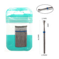 10pcs Diamond Milling Cutter Nail Drill Bits Set For Manicure Accessory Pedicure Eletric Machine Nail Bit Brush Burr Tools