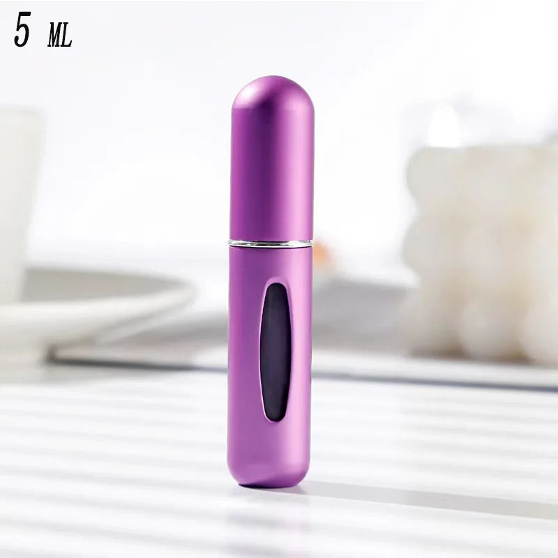 10/8/5ml Perfume Atomizer Portable Liquid Container For Cosmetics Traveling Mini Aluminum Spray Alcochol Empty Refillable Bottle