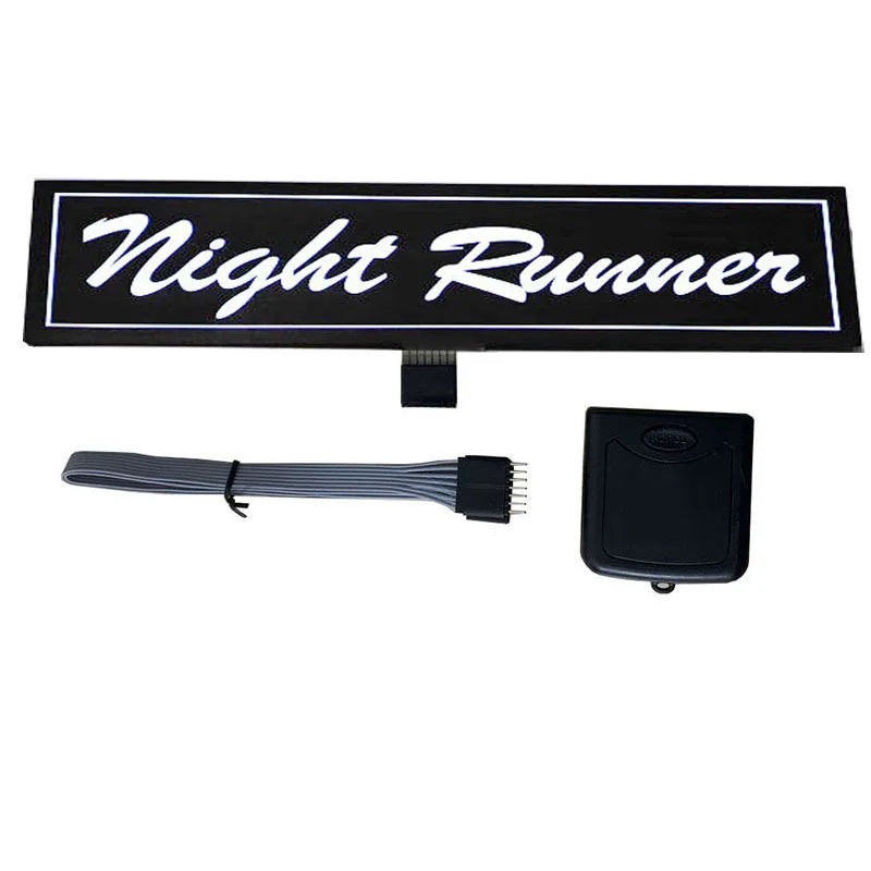 Wanted 5 Star JDM Car Windshield Glow Panel Electric Marker Lamp Blue LED Decoration Light Sticker Flashing Lights