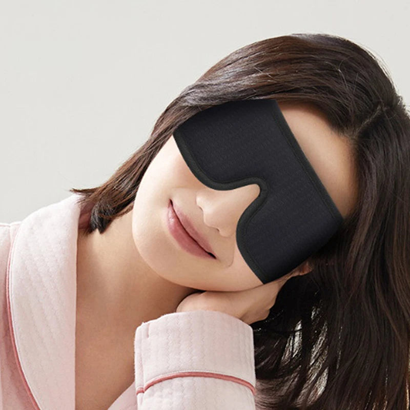 【Hot Sale]3D Mask For Sleep Eye Mask Lights Blockout Soft Padded Sleeping Fabric Cover Shade Blindfold Eyepatch