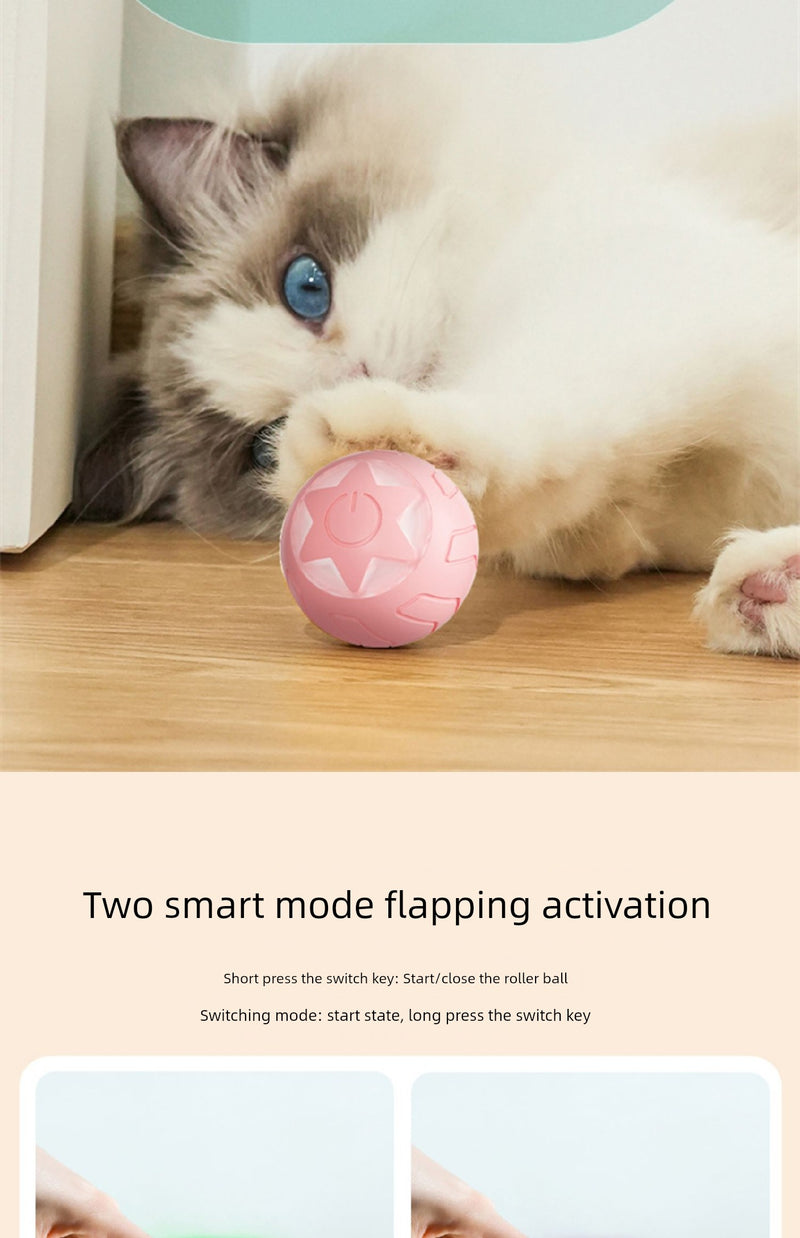 Self-Hi Relieving Stuffy Toy Electric Cat Teasing Ball