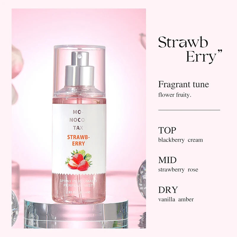 Thai Brand Floral Perfume 88ml Mulberry Coconut Body Spray Lasting Fruity Deodorant Sexy Charming Tempting Cherry Blossom Perfum