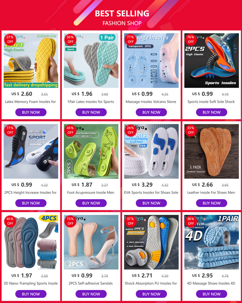4D Massage Shoes Insoles Super Soft Latex Sports Insole for Feet Running Basket Shoe Sole Arch Support Orthopedic Inserts Unisex