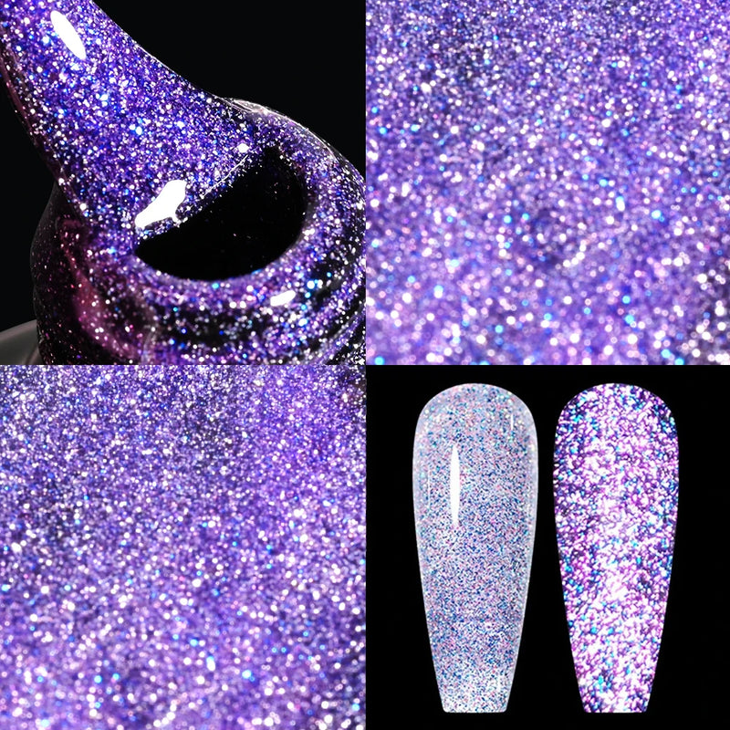 5/7/8ml Super-Bright Metallic Painting Liner Gel Polish Silver/Gold/Rose Mirror Gel Nail Polish Semi Permanent UV Nail Art Verni