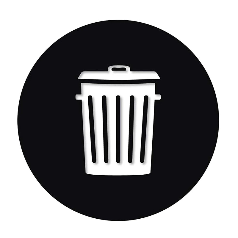Newly Designed Recycling Logo Environmental Protection Bin Logo Recycling Indoor and Outdoor Office Area Stickers, 10CM
