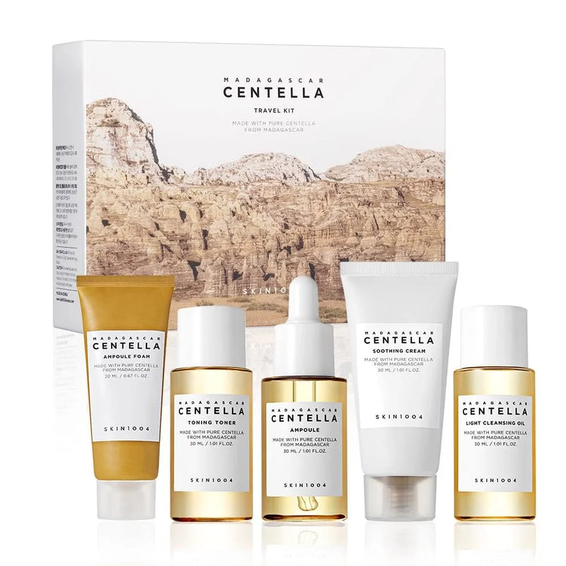 Korean Centella Tone Brightening Toner Facial Calming Moisturizing Serum Cream Gentle Cleanser Skincare Original Products Set