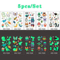Luminous Tattoo 5 10pcs/Set Temporary Tattoos Mermaid Licorne Children Stickers for Kids Pokemon Tattoo Tattoo for Kids Unicorn