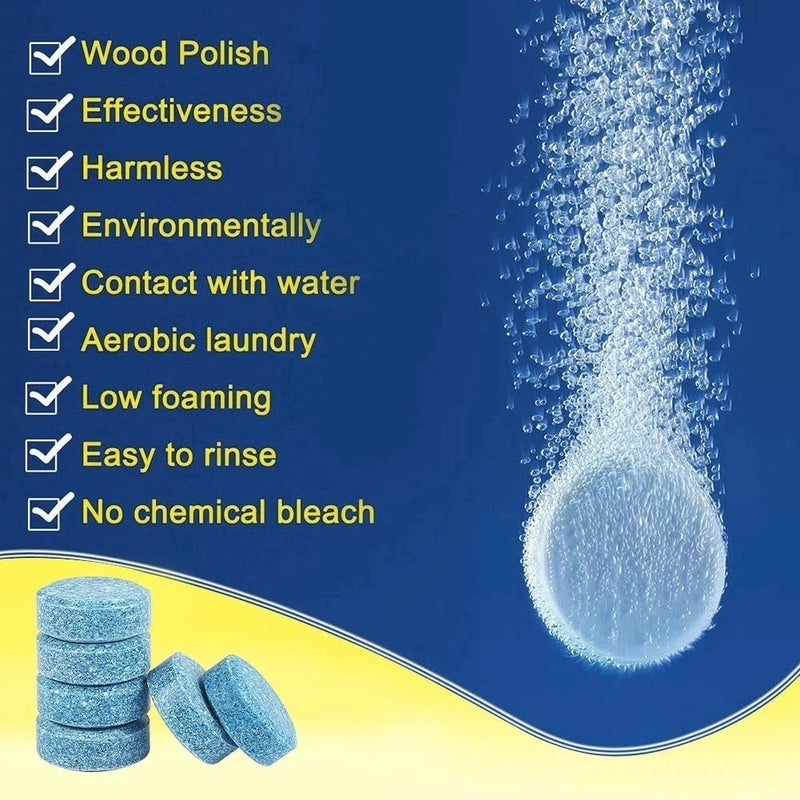 Solid Cleaner Car Windscreen Cleaner Effervescent Tablet Auto Wiper Glass Solid Cleaning Concentrated Tablets Detergent