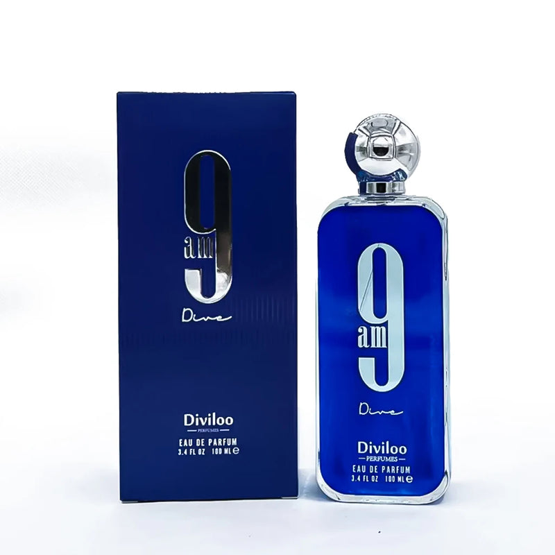 100ml/ 3.4oz 9PM 9AM Original Men's Perfume Afnan Light Fragrance Long Lasting Fragrance Women's Perfume Charming Charm Gift