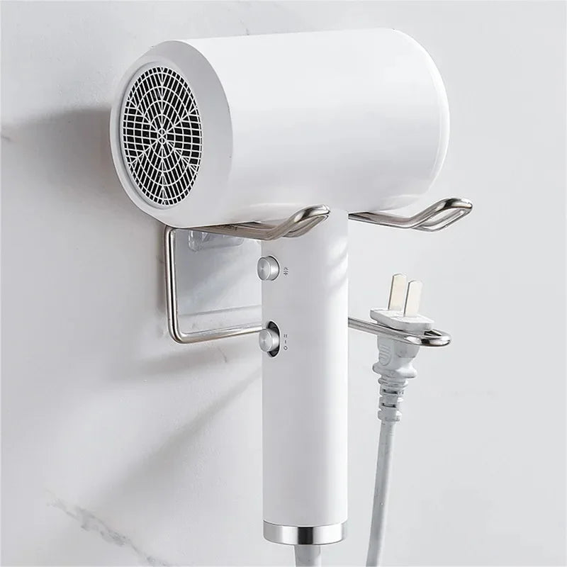 Holder Wall Mounted Hair Straightener Dryer Holders Organizer Storage Rack Shelf Bathroom Accessories