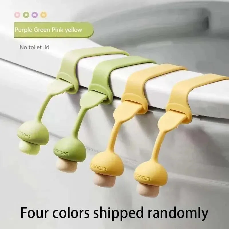 4PCS Toilet Flipper Silicone Lift Toilet Lid Toilet Seat Pull Ring Sanitary and Anti Dirt Hand Toilet Accessories