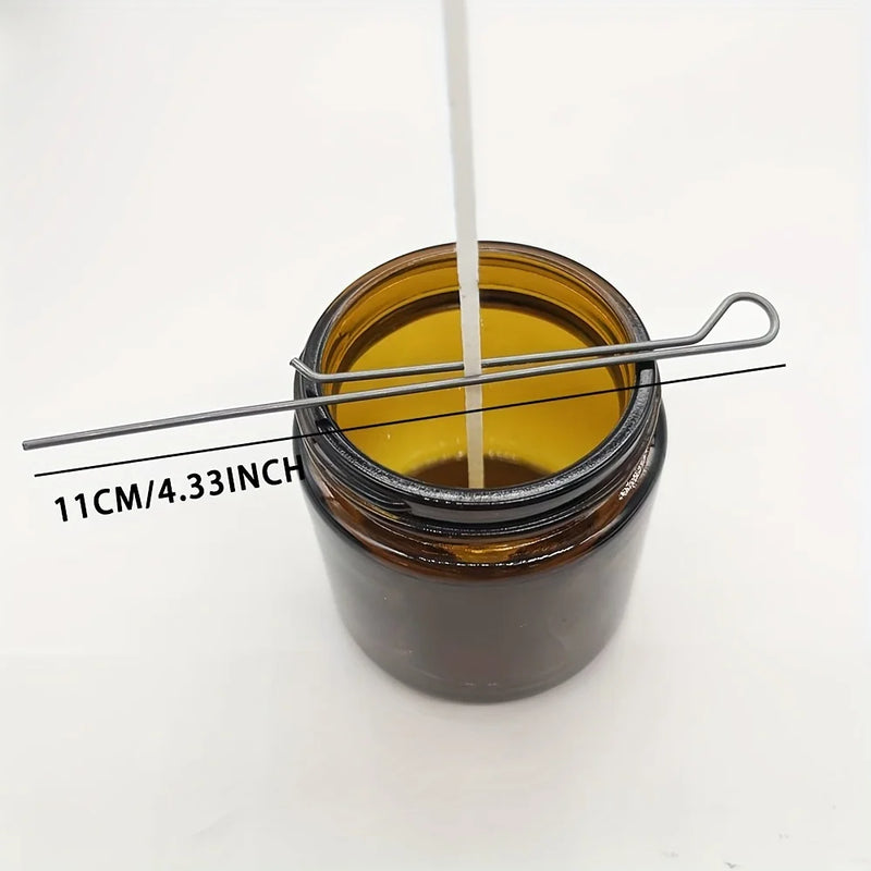 5/10Pcs 4.3 Inch Candle Wick Holders Clip Wick Fixer Stainless Steel Holders for Candle Making Metal Wick Centering Device Tools