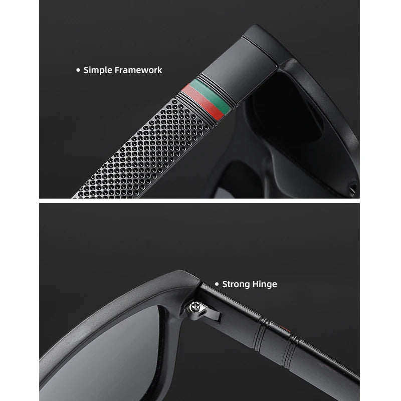 Oversized Polarized Sunglasses For Men Women Fashion Driving Square Vintage Fishing Travel Big Frame Sun Glasses UV400 Eyewear