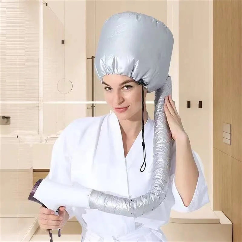 Portable Hair Bonnet Dryer Cap Lazy Man Hair Dryerr Cap Quick Dry Hair Dryer Heating Set Oil Baking Cap Household Fast Dry Hair