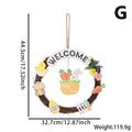 DIY Happy Easter Rabbit Wooden Sign Easter Hanging Pendant Outdoor Door Wooden Plaque Sign Decoration Easter Decor