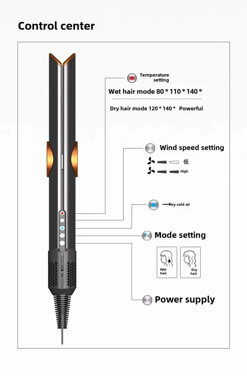 Hair Dryer Straightener Splint Straightener Hair Dryer Straightener Comb Curling Iron Escova Cabelo Escova Secadora Rotativa