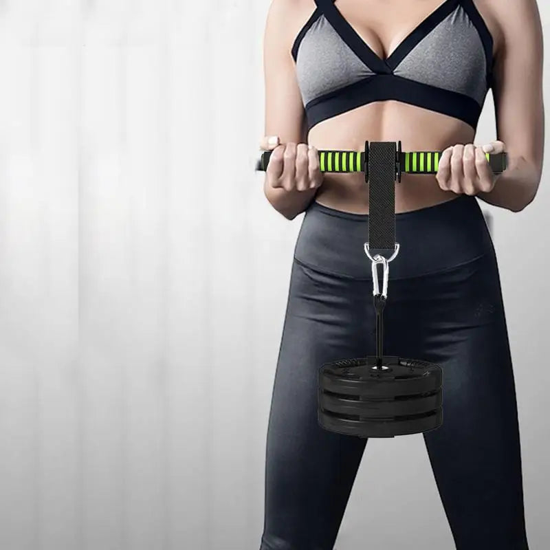 Arm Training Roller Thickened Sponge Grip Wrist Trainer Pulldown Bar Bodybuilding Unisex Portable Workout Equipment