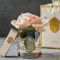 Artificial Rose Flower and Glass vase , Fake Silk Flower Glass Bottle Set with Fragrance Oil, Birthsday and Anniversary Gift