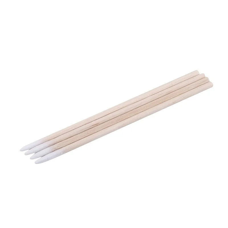 100/300pcs Disposable Wooden Micro Bud Swabs Lint Free Eyelash Extension Glue Removing Tools Makeup Mini Brush