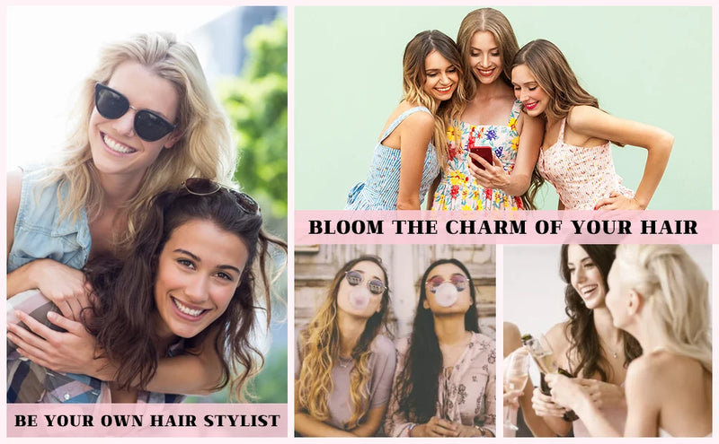 Lazy Curler Pearl Sponge Big Wave Curling Iron God Velvet Heatless Curling Iron With Clips Hair Roller Hair Bands